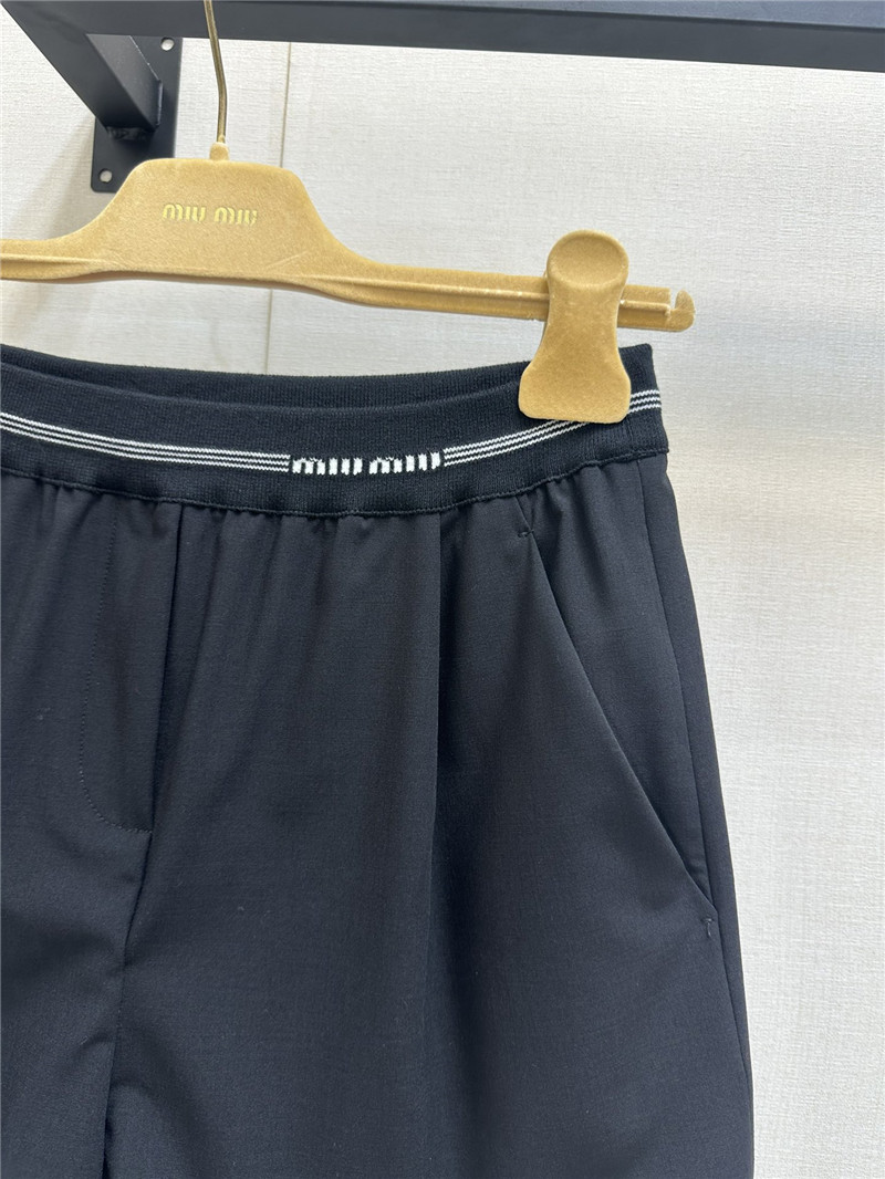 M1um1u high waist wide leg shorts replica clothes