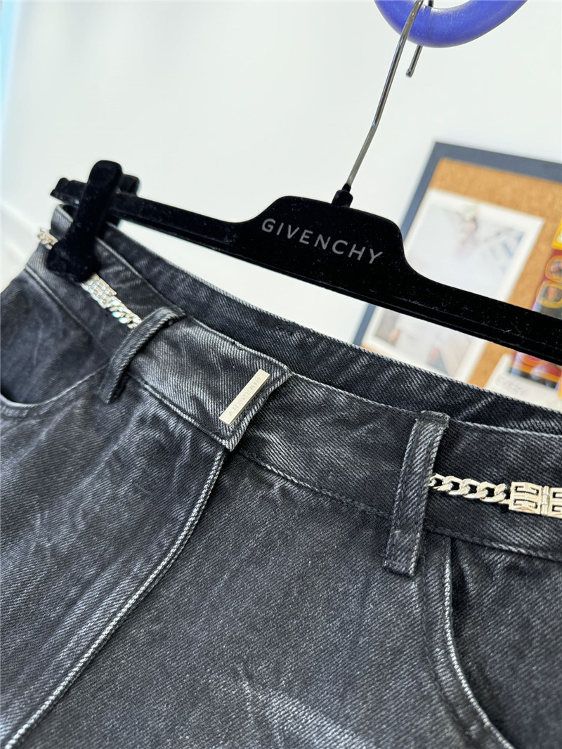 Givenchy chain denim shorts replica clothing sites