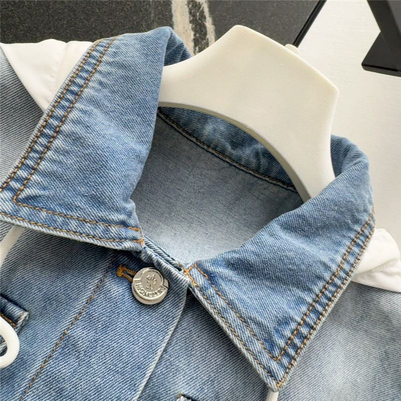 Moncler vintage washed denim jacket replica designer clothes