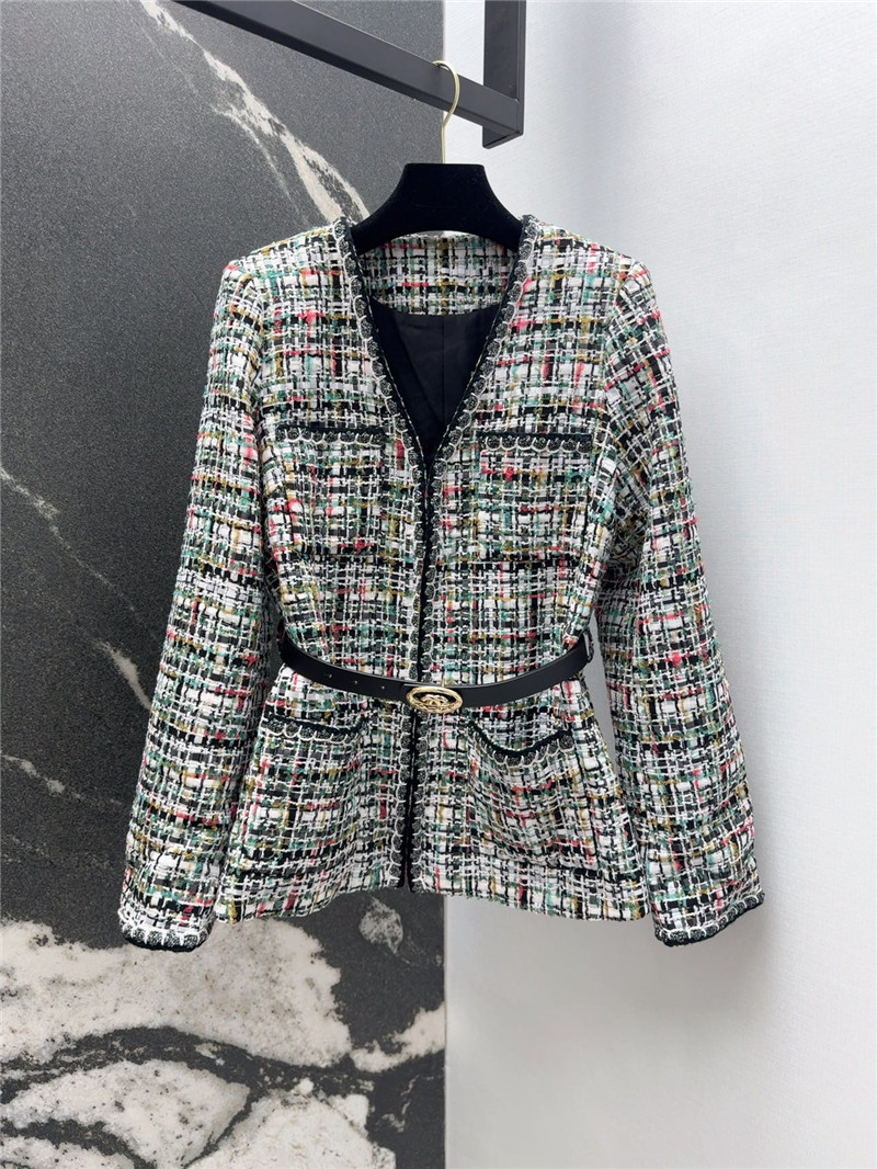 Ch**el colorful tweed coat replica clothing sites