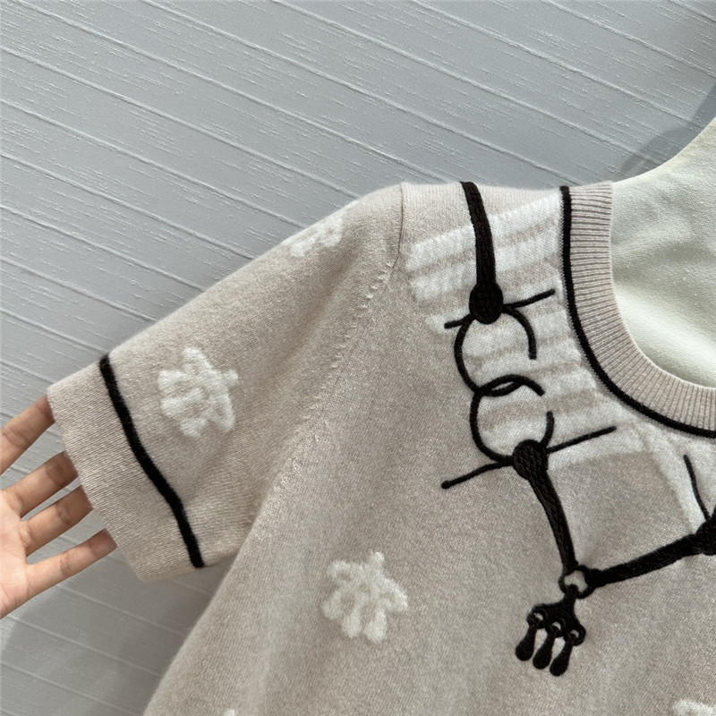 H**me5 cashmere short-sleeved sweater replicas clothes