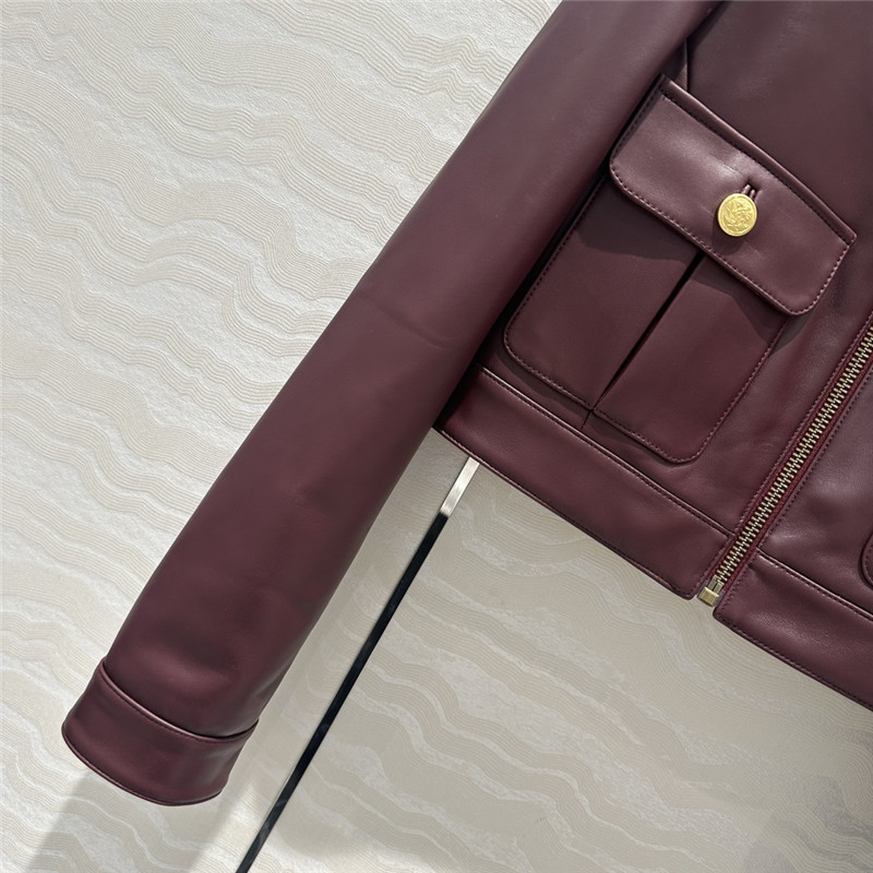 Chloé short lambskin jacket replica clothes