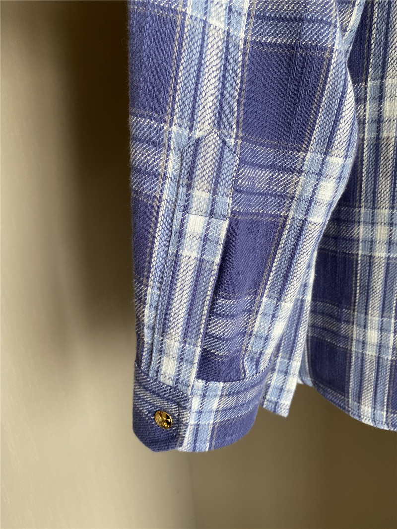 Ce1i*e blue check shirt replica d&g clothing