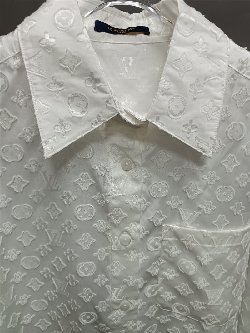 l0vis Vvtt0n lv logo print long sleeve shirt replicas clothes