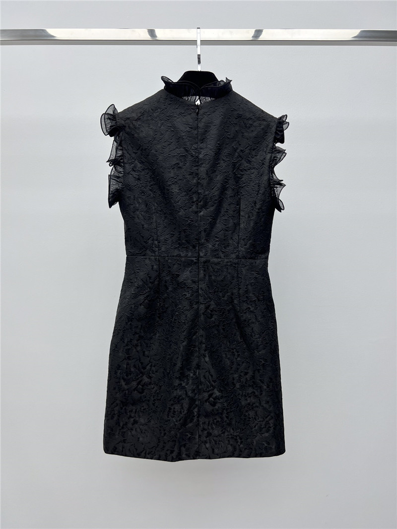 l0vis Vvtt0n lv ruffle jacquard dress replica clothes
