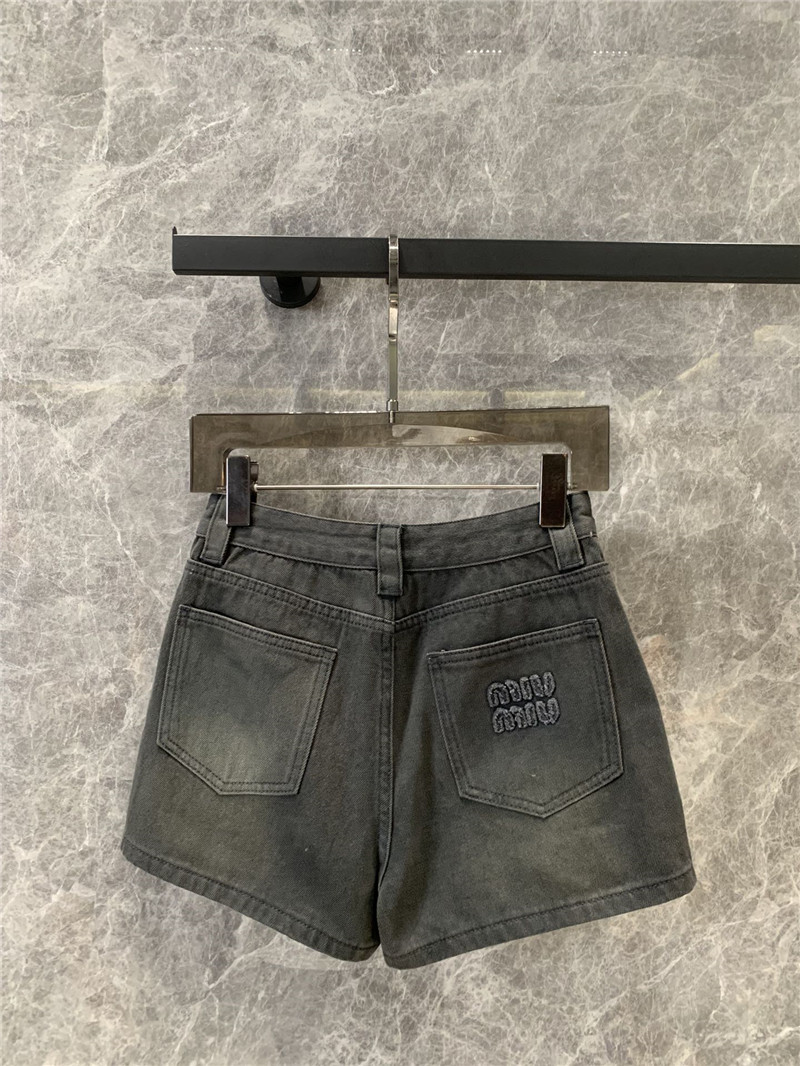 M1um1u denim shorts replica d&g clothing