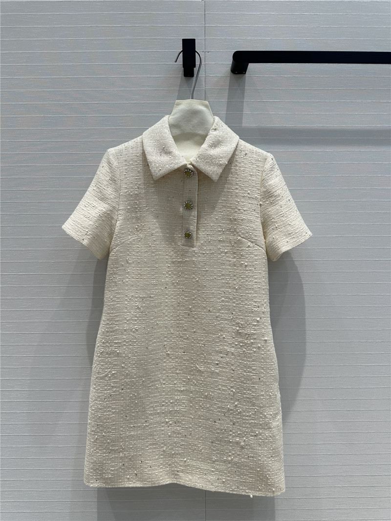 Va1e*ntin0 soft tweed short sleeve dress replica d&g clothing