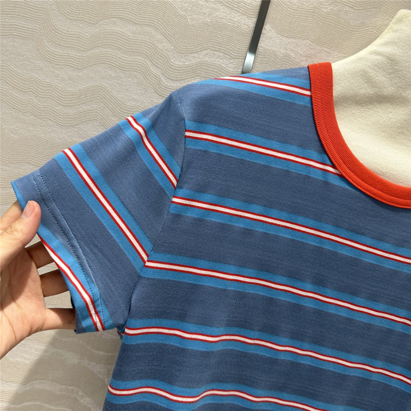 acne studios striped short-sleeved T-shirt replica d&g clothing