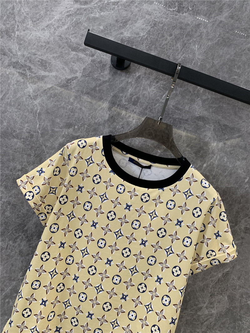 l0vis Vvtt0n lv round neck short sleeve t-shirt replicas clothes