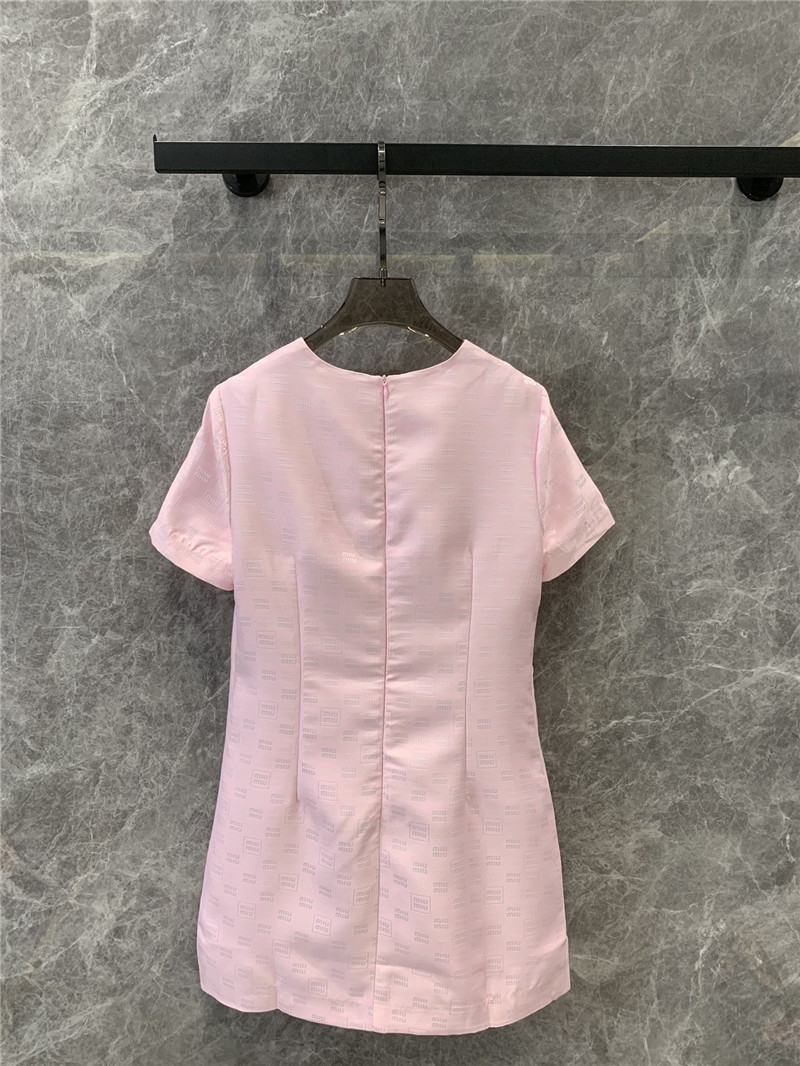 M1um1u short sleeve dress replica designer clothing websites