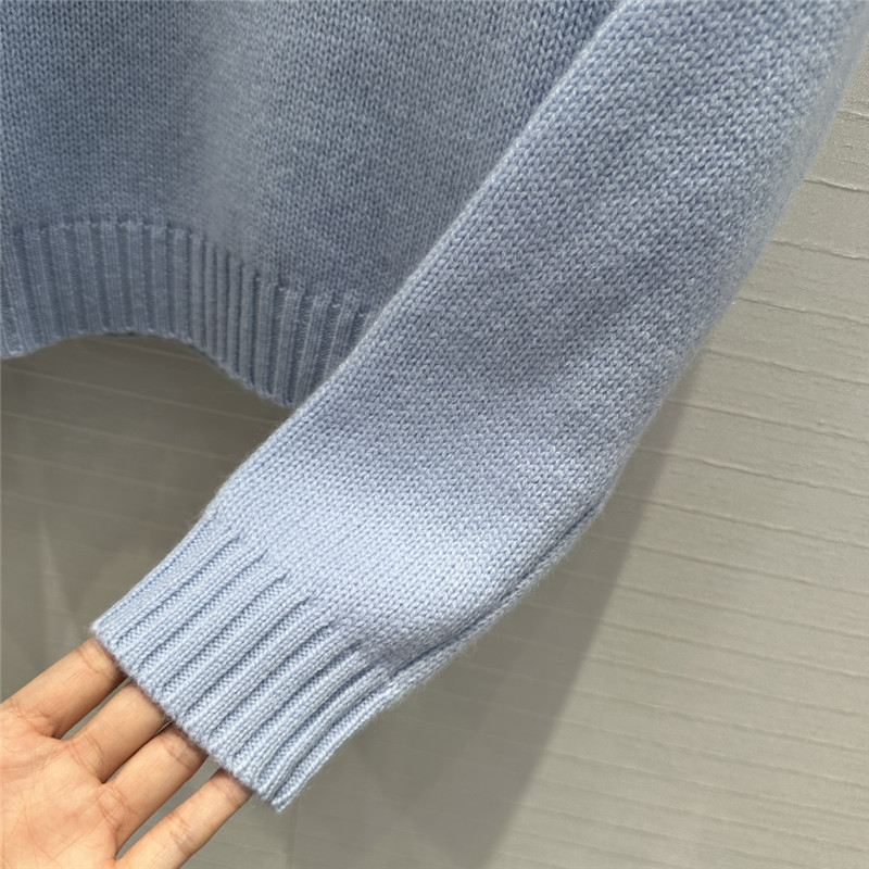 D10r slogan jacquard cashmere sweater replica clothes