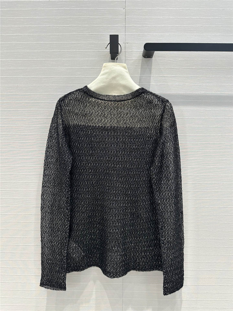 D10r black and silver mohair pullover sweater replicas clothes