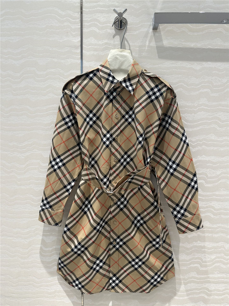 Bv*b*rry vintage check shirt dress replica d&g clothing