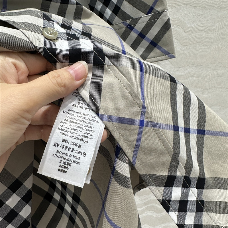 Bv*b*rry vintage check shirt dress replica d&g clothing