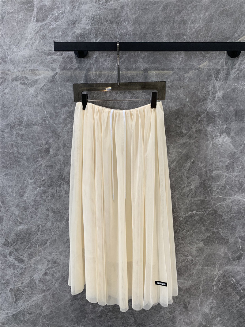 M1um1u romantic mesh skirt replica designer clothes