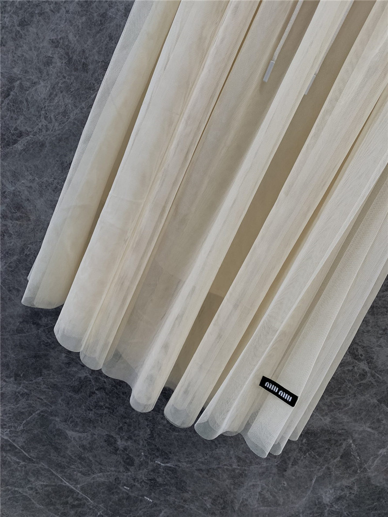 M1um1u romantic mesh skirt replica designer clothes