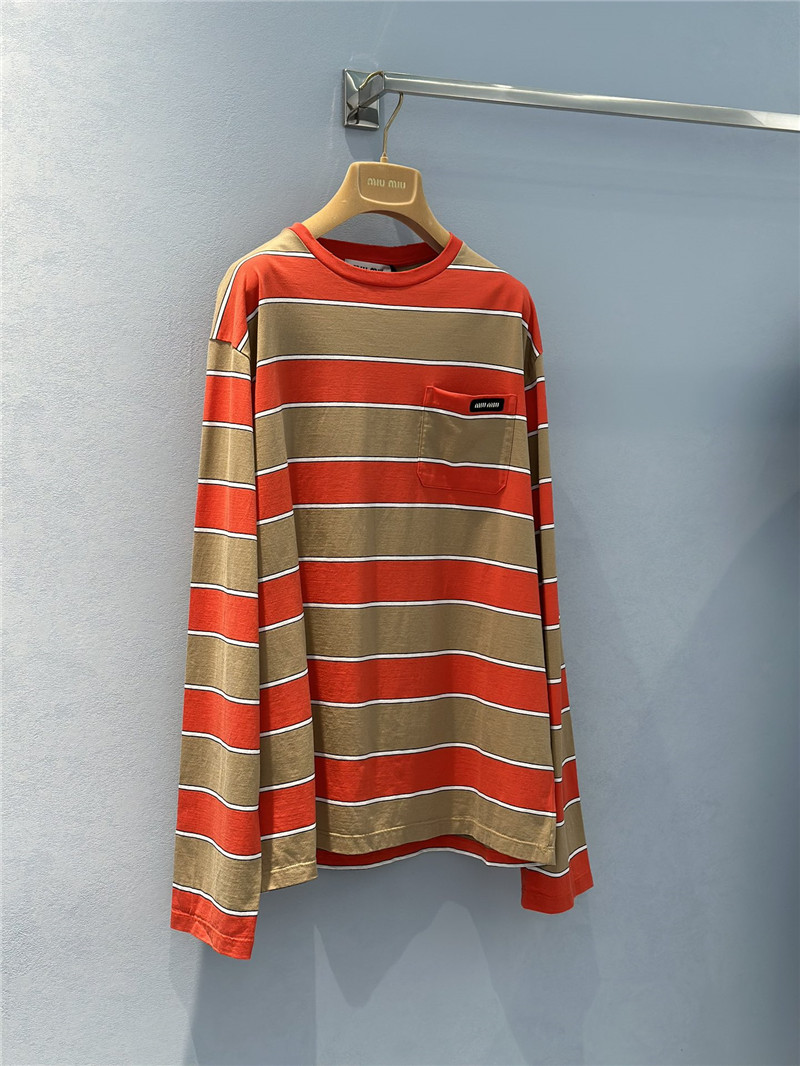 M1um1u black label long sleeve t-shirt replica clothes