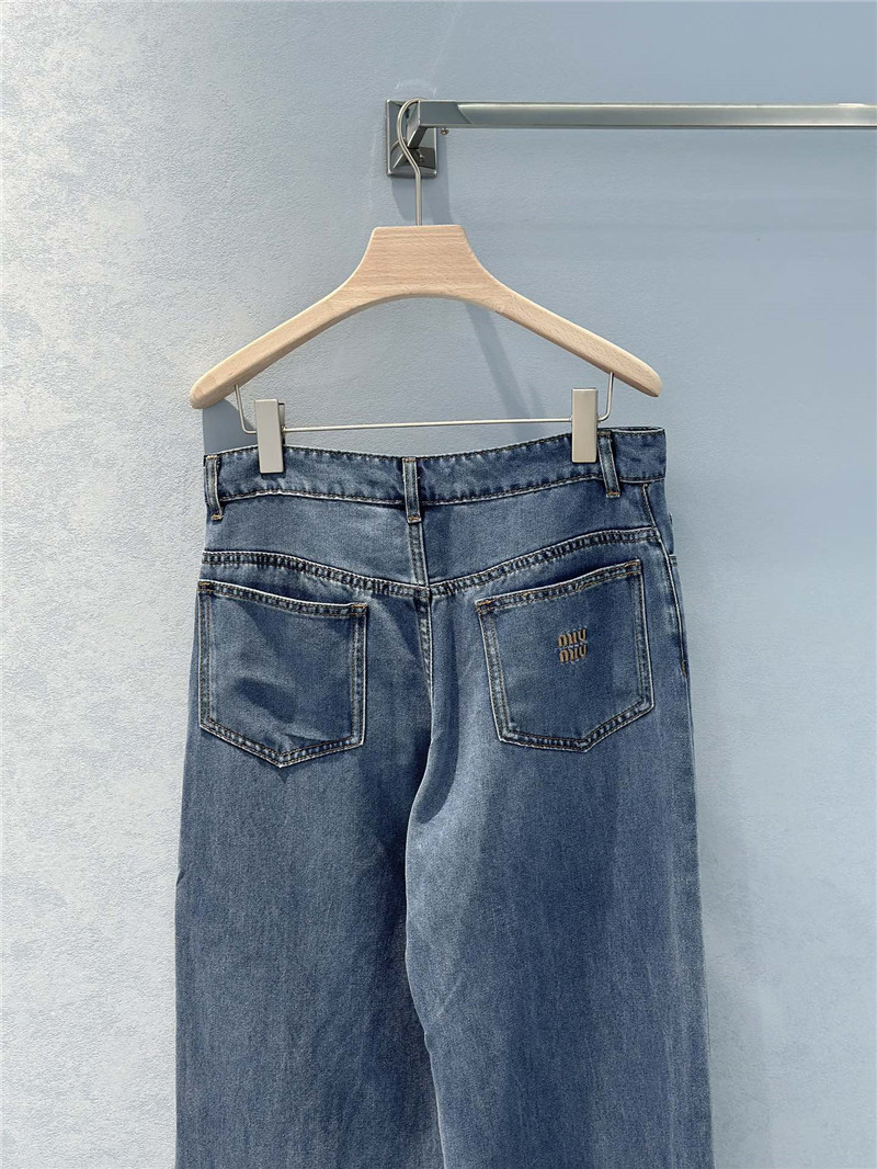 M1um1u mid-low waist straight pants replica d&g clothing