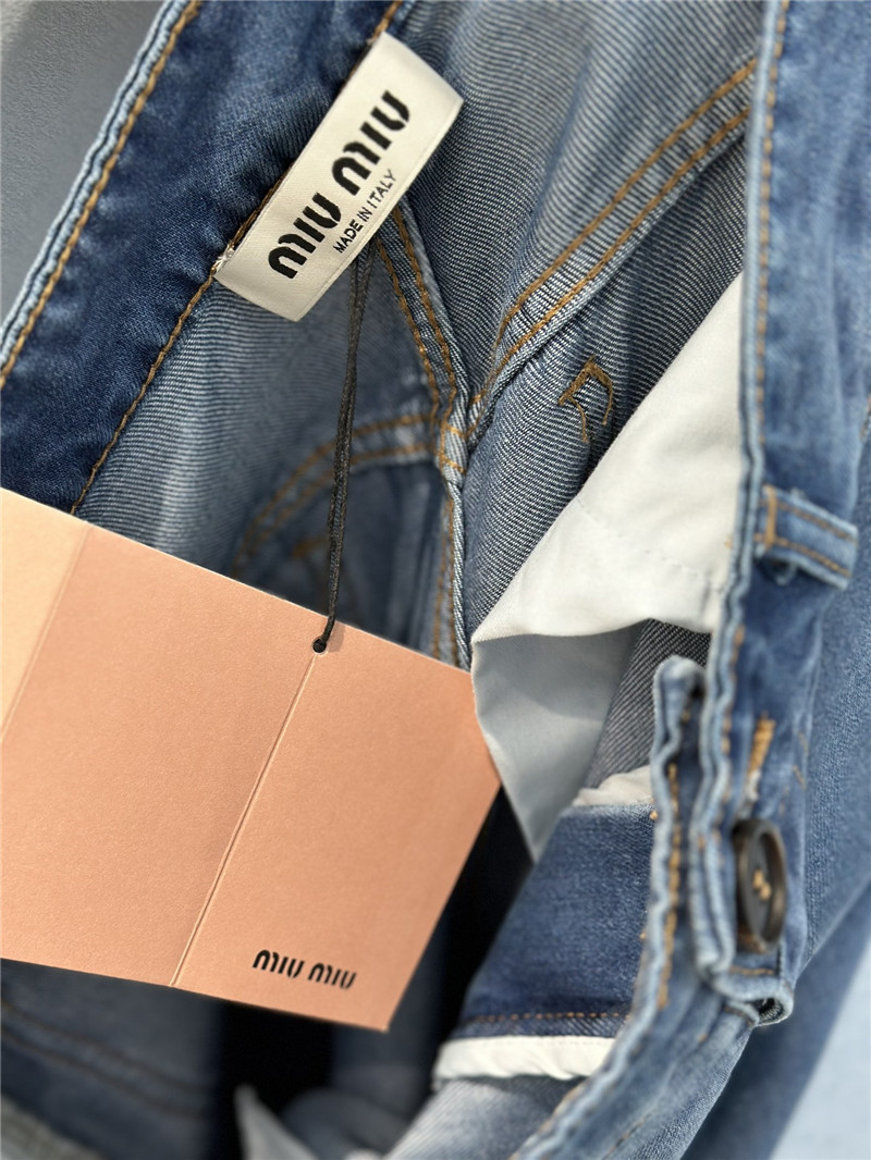 M1um1u mid-low waist straight pants replica d&g clothing