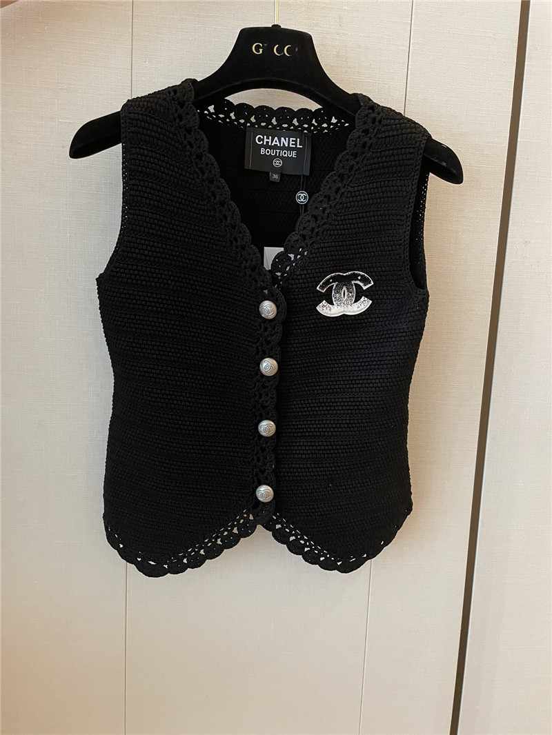 Ch**el new knitted vest cheap replica designer clothes