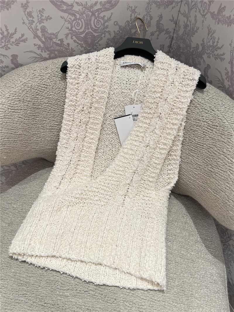 D10r chunky knit sleeveless vest replica d&g clothing