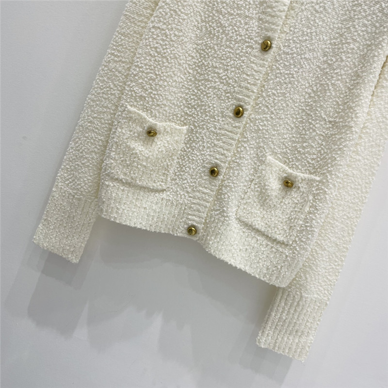 D10r wool pom pom cardigan replica designer clothes