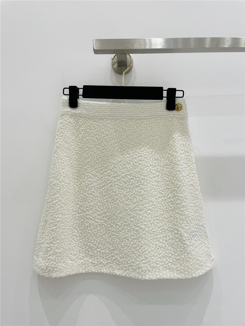 D10r wool pom pom skirt replica d&g clothing