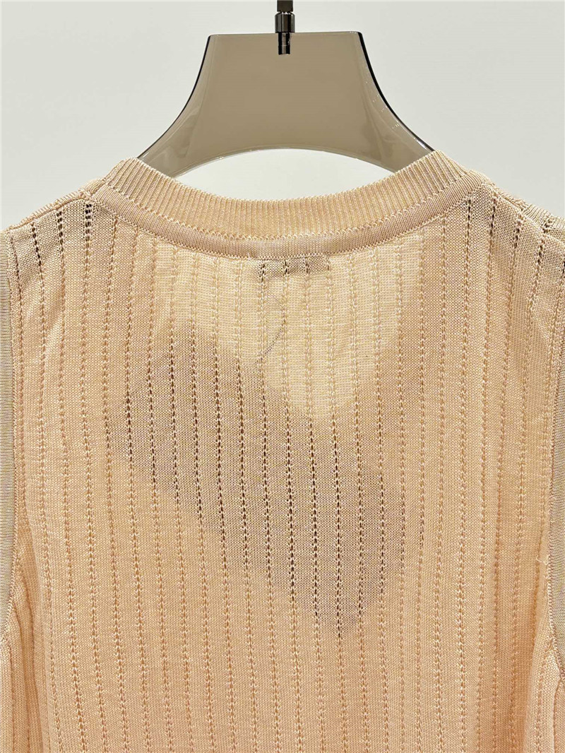 M1um1u letter logo knitted vest replica designer clothes