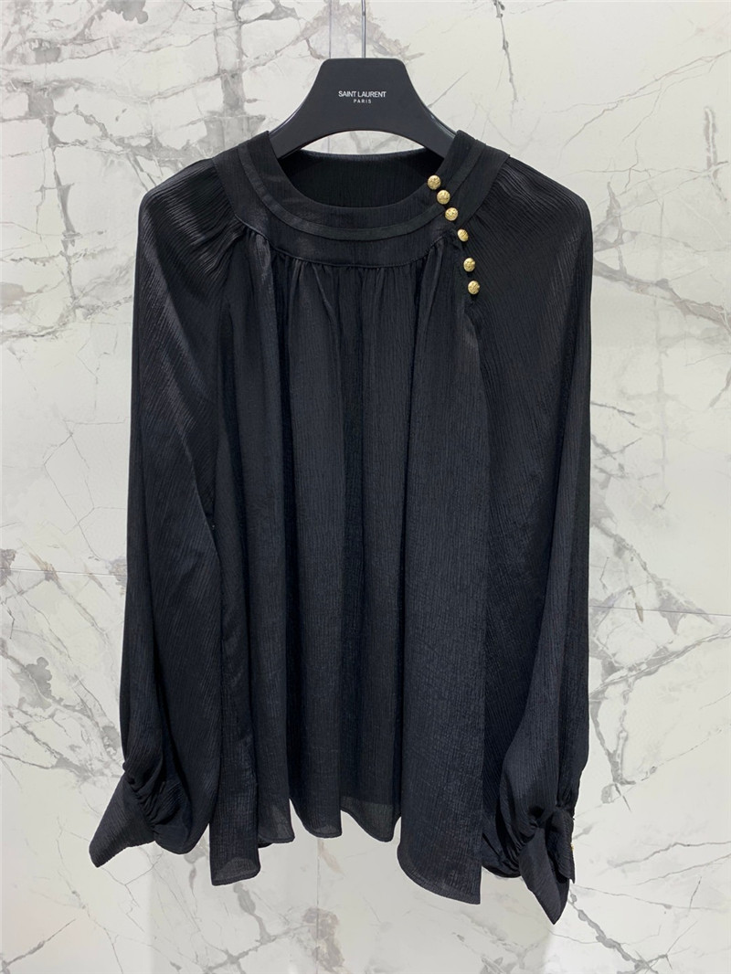 Balmain new loose-fitting cupro shirt replica clothes