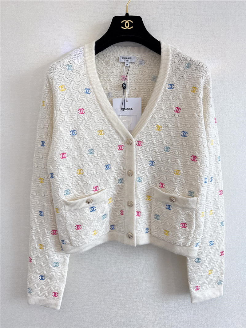 Ch**el v neck cardigan replica d&g clothing