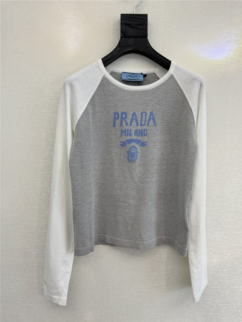 Pra*a new long-sleeved t-shirt replica clothing sites