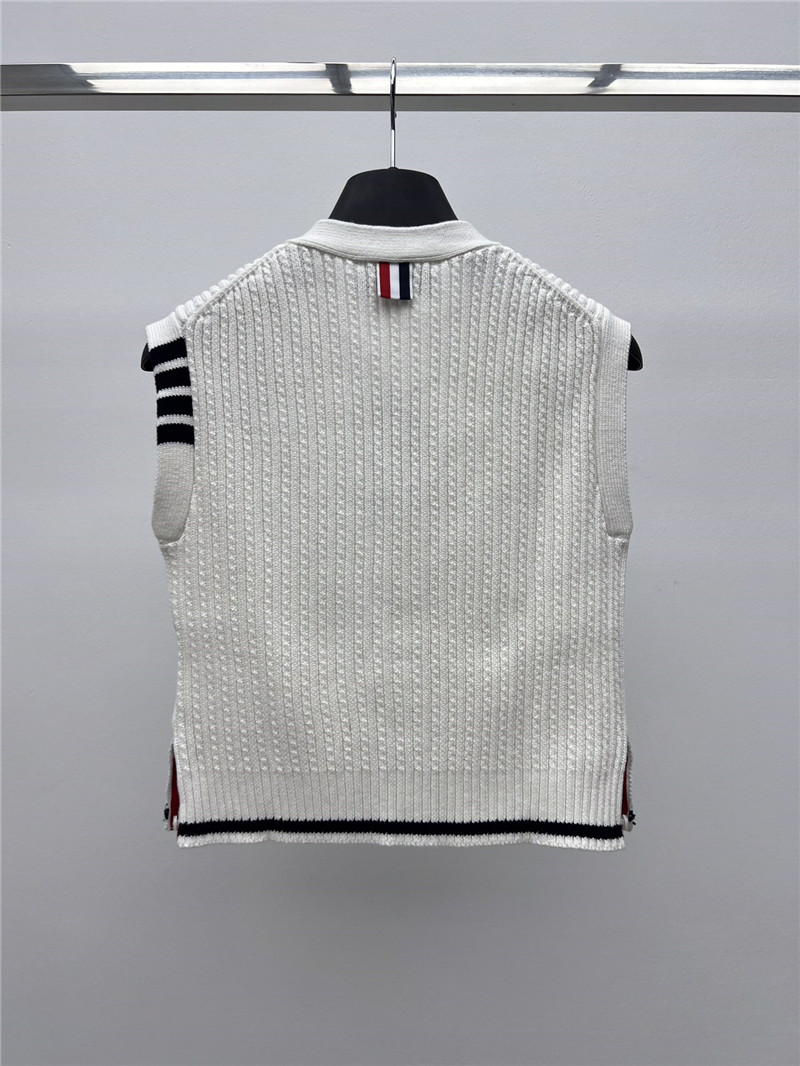 Thom browne V-neck vest replica clothing sites