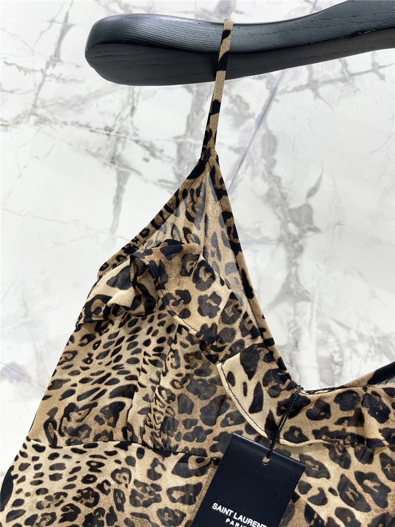 Y51 backless leopard print small camisole replica d&g clothing