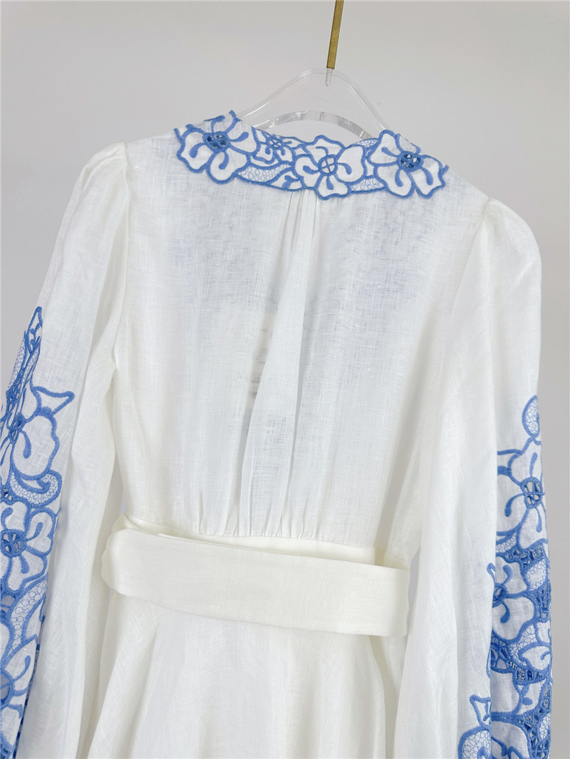 zimm embroidery detail mini dress replica designer clothes