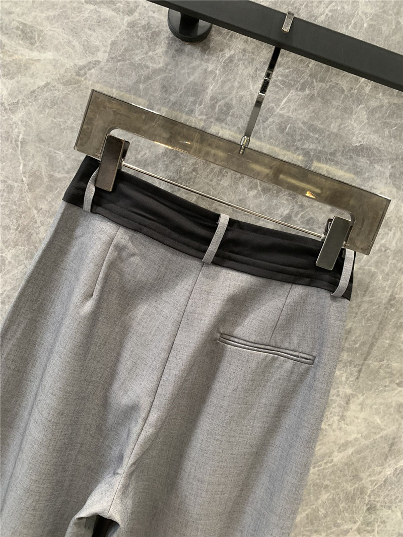 M1um1u wool wide-leg pants replica d&g clothing