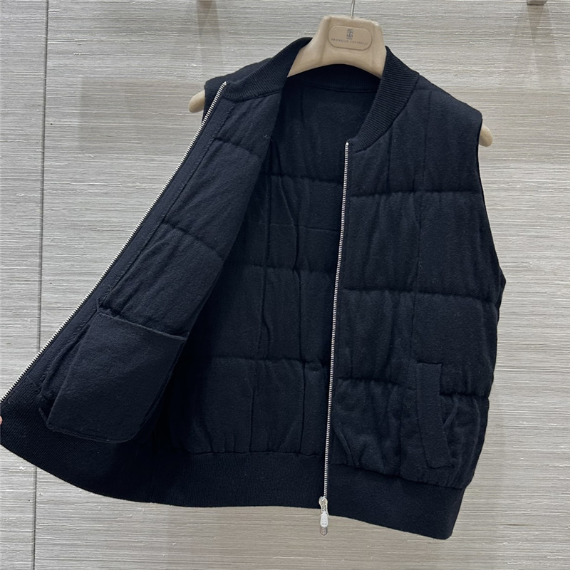 L0r0 P1ana checkered cashmere vest replica clothing sites