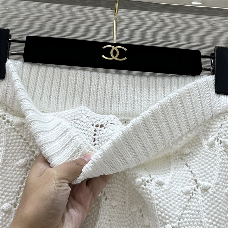 Vanitoo jacquard crochet knitted suit replica clothes