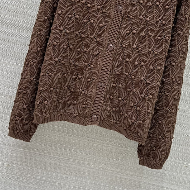Vanitoo jacquard crochet knitted suit replica clothes