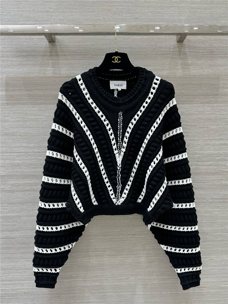 Ba&sh striped lazy sweater replica d&g clothing