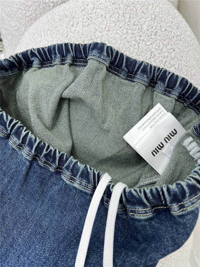 M1um1u new denim skirt replica designer clothes