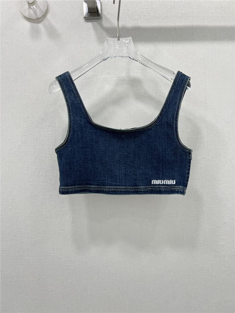 M1um1u layered vest replica d&g clothing