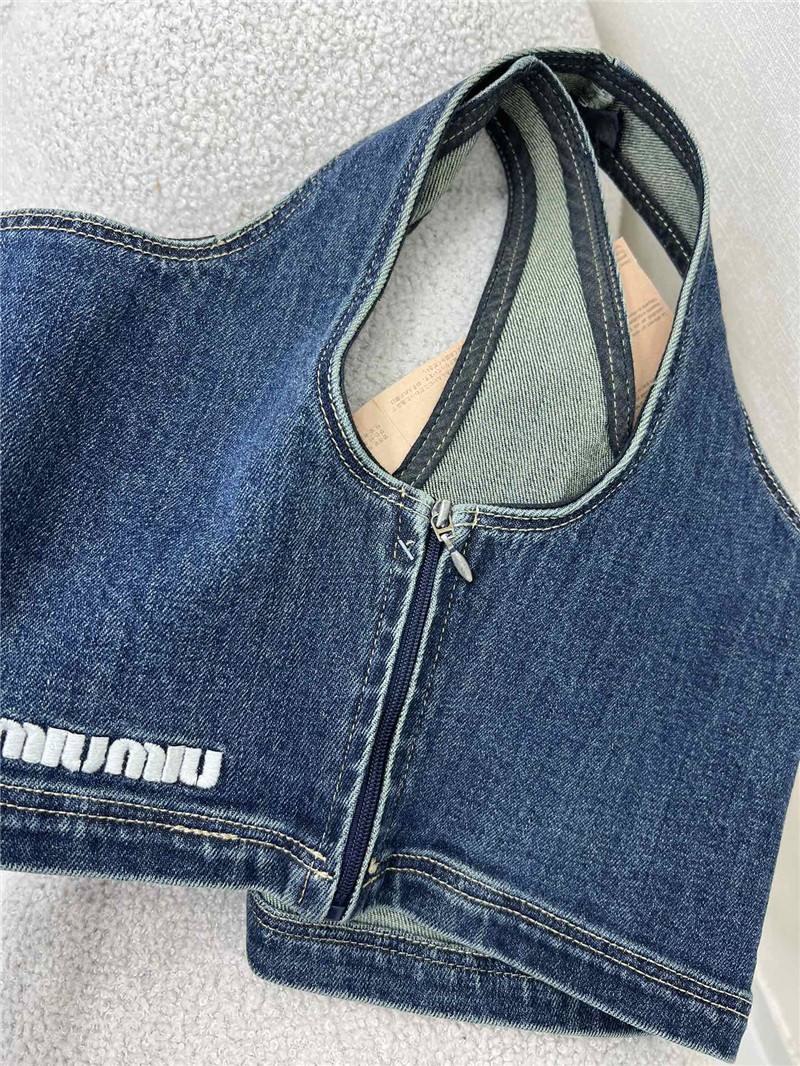 M1um1u layered vest replica d&g clothing