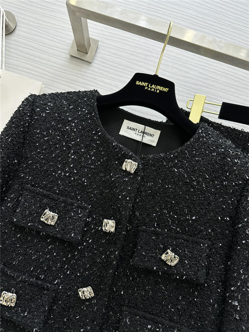 Y51 soft tweed jacket + sequined skirt set replicas clothes