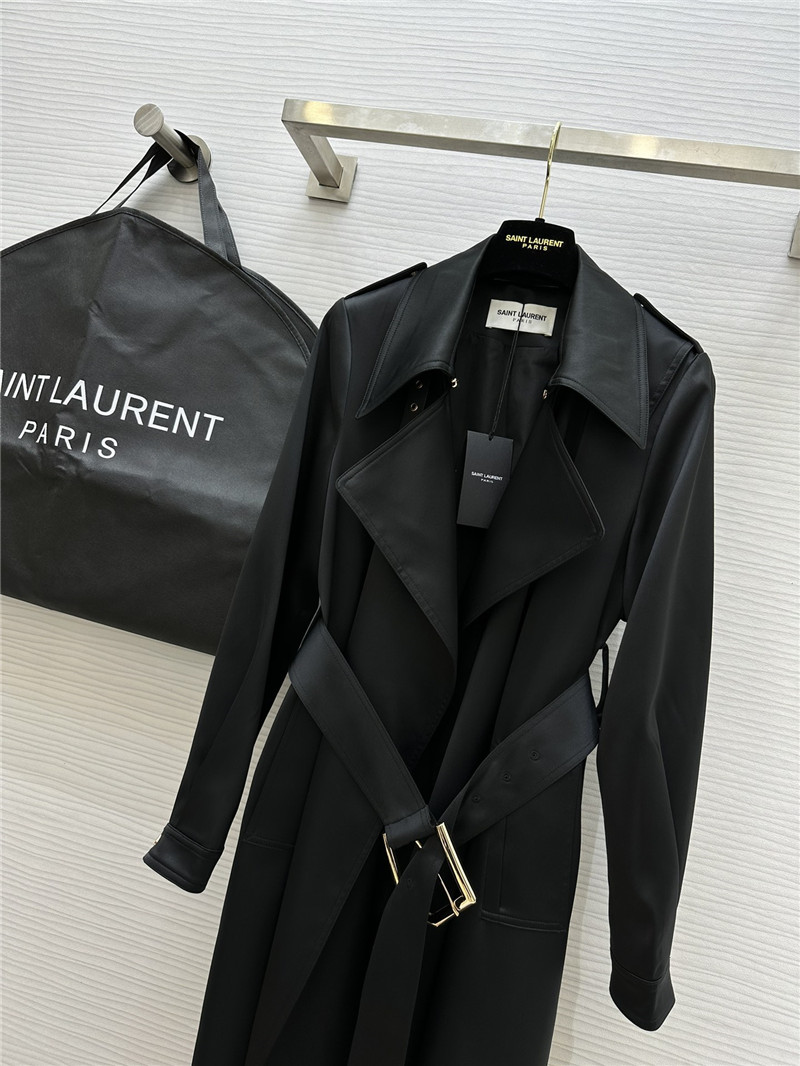 Y51 matte silhouette long trench coat replica d&g clothing