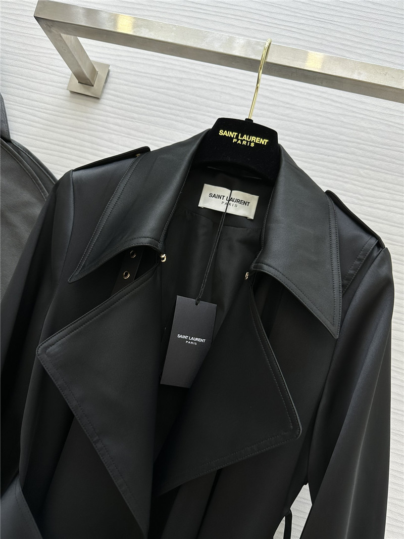 Y51 matte silhouette long trench coat replica d&g clothing