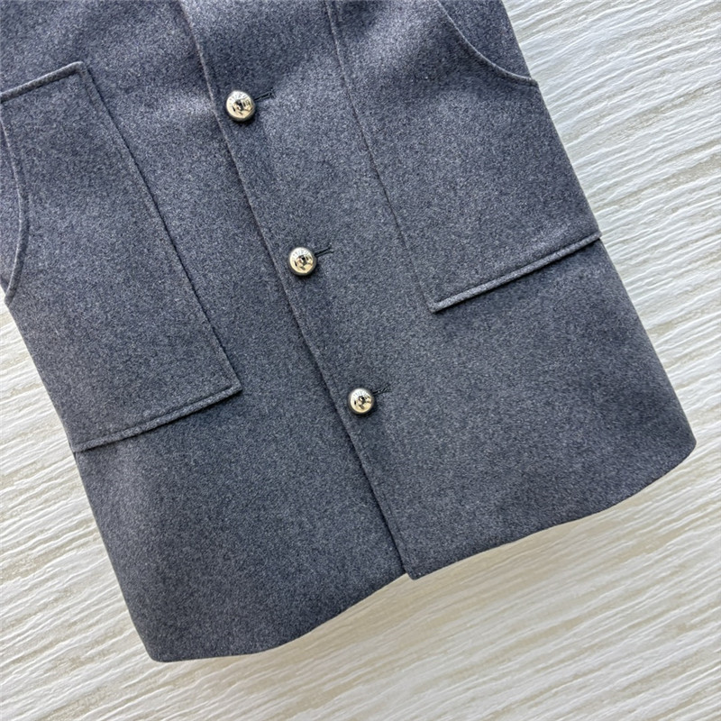 Ce1i*e high-grade grey wool overalls skirt replica designer clothes