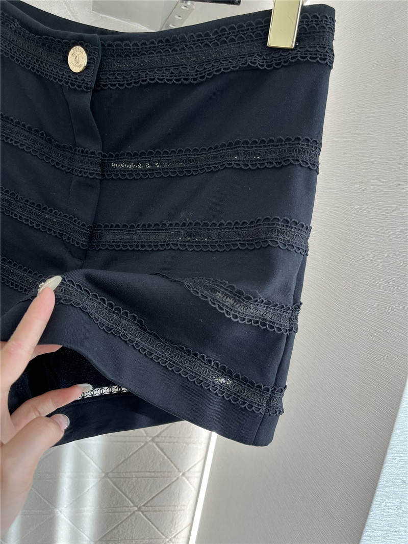 Ch**el heavy double c lace shorts replica clothes