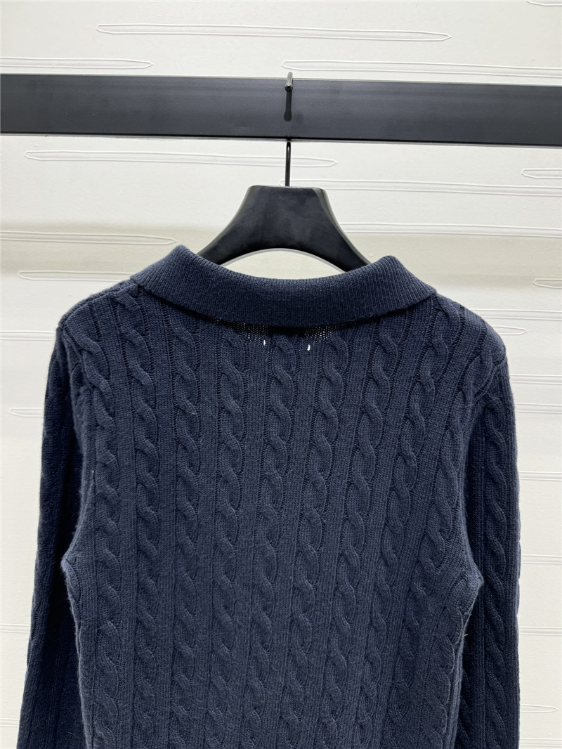 L0ew* lapel long sleeve top replica clothing