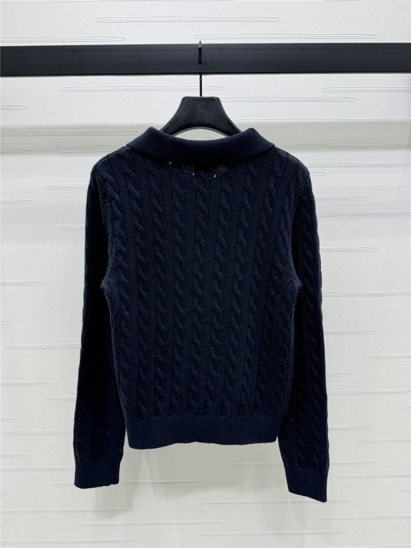 L0ew* lapel long sleeve top replica clothing