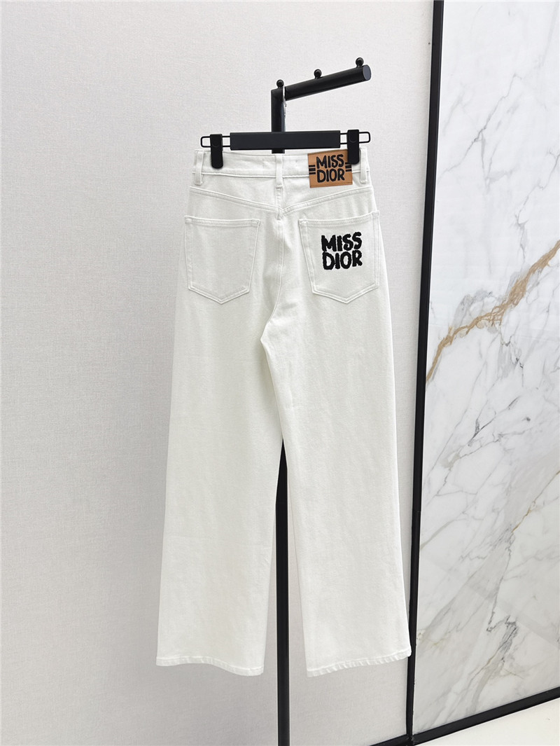 D10r letter print decoration design jeans replicas clothes